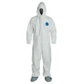 White Hooded Coverall with Boots 5XL I552367