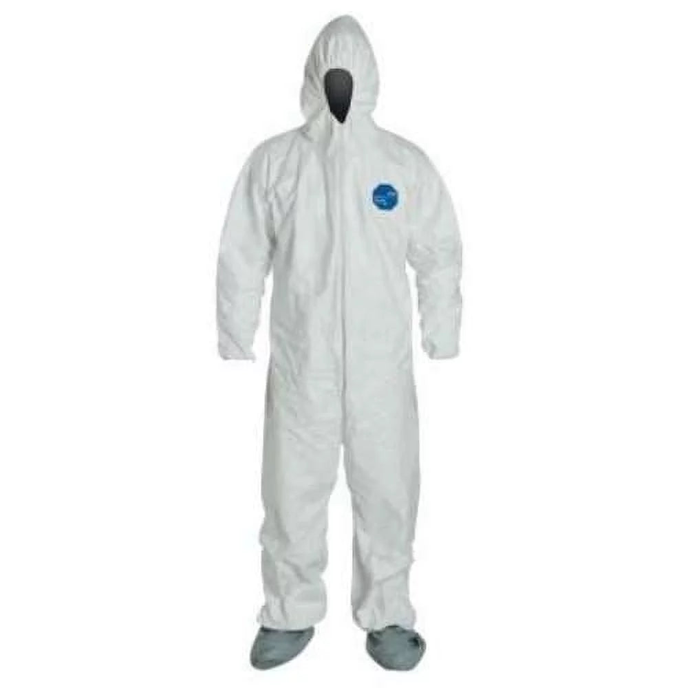 White Hooded Coverall with Boots 5XL I552367