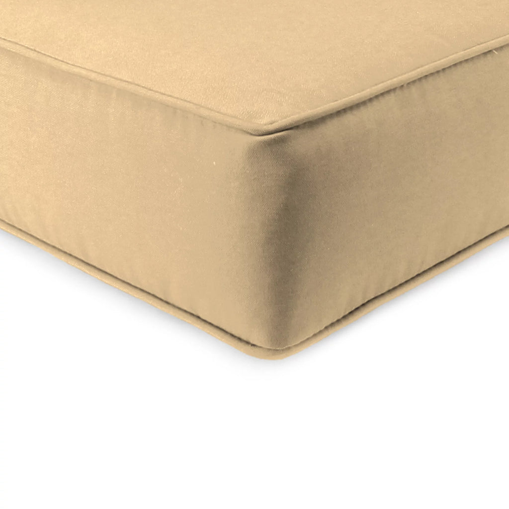 Antique Beige Square Outdoor Deep Seating Cushion and Back Cushion 2-Piece Set Y2320