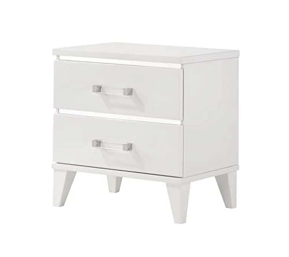 King Size White 6-Piece Bedroom Set Y47914