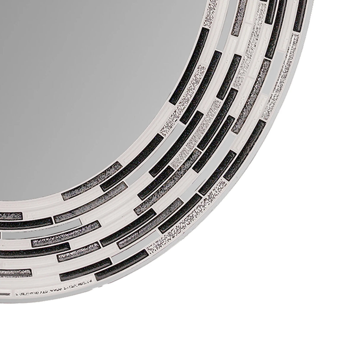 Charcoal Framed Oval Wall Vanity Mirror 23" x 29" W9914