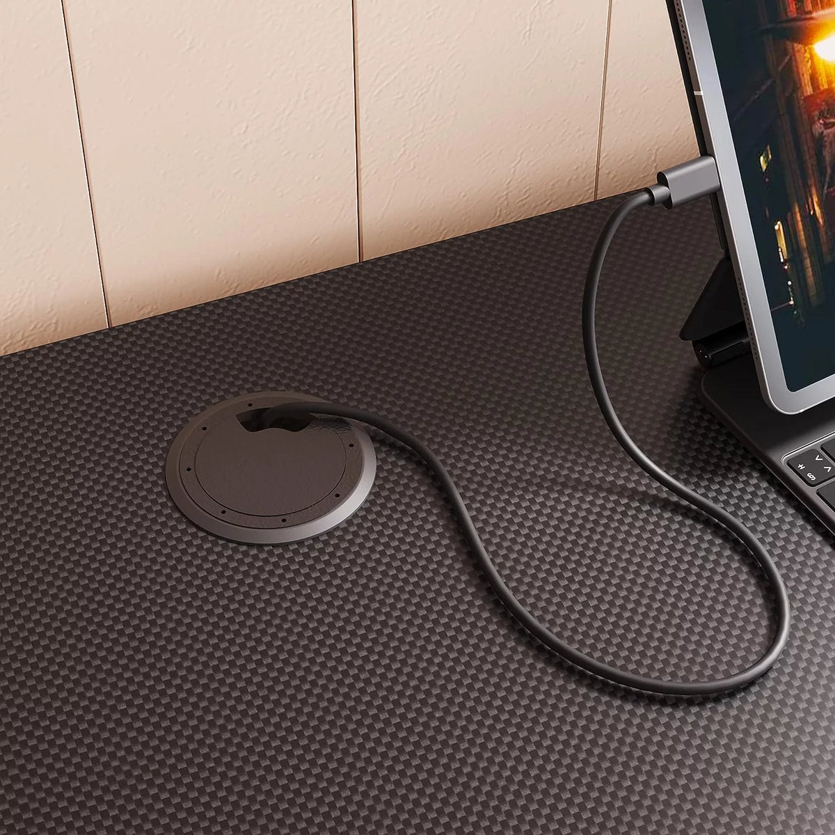 86.6 inch L-Shaped Reversible Computer Desk with Shelves V969