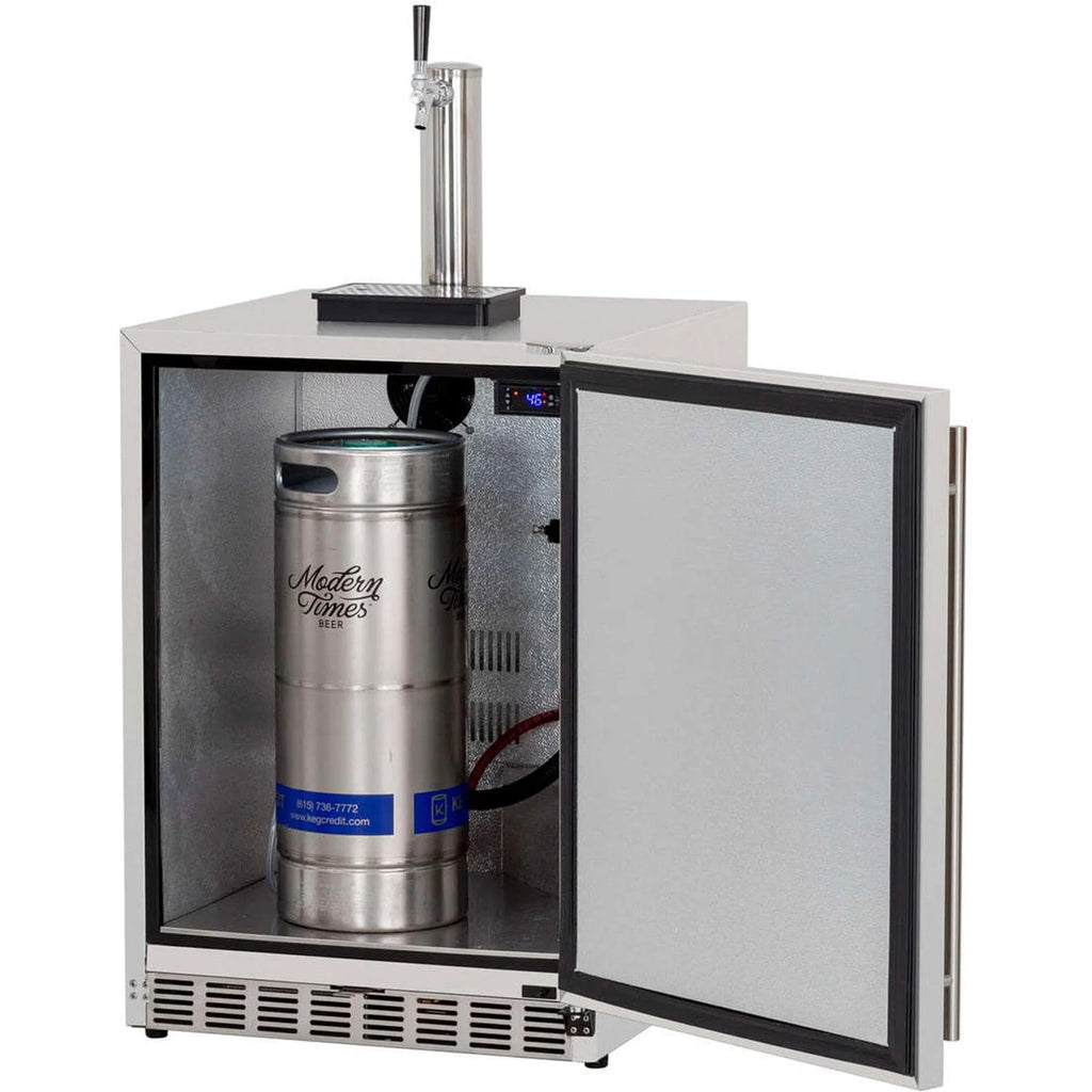 25-Inch 6.6 Cu. Ft. Outdoor Rated Single Tap Beer Dispenser/Kegerator R890