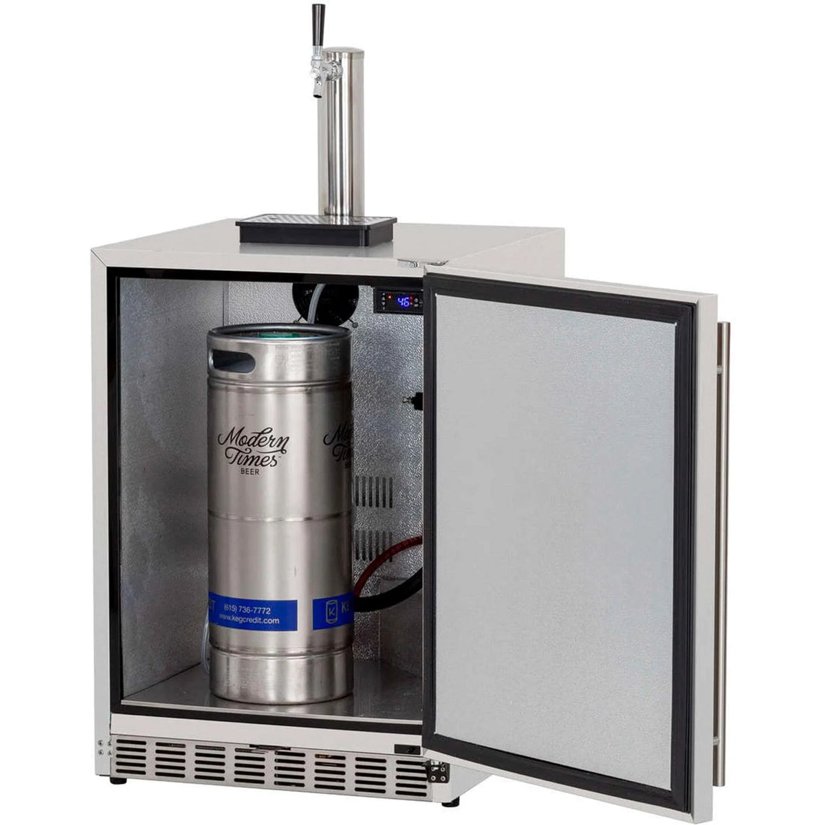 25-Inch 6.6 Cu. Ft. Outdoor Rated Single Tap Beer Dispenser/Kegerator R890