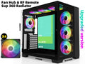 ATX Gaming Computer Case with 4 ARGB Fans C617091