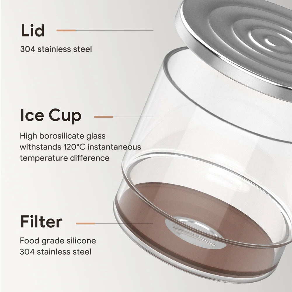 Cold Brew Coffee and Tea Maker, Borosilicate Glass Dripper V169