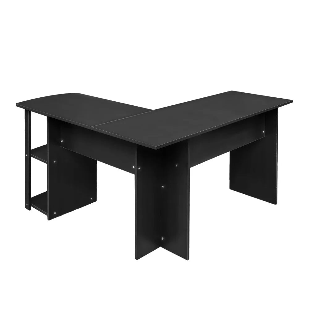 L-Shaped Computer Desk with Bookshelves N6123