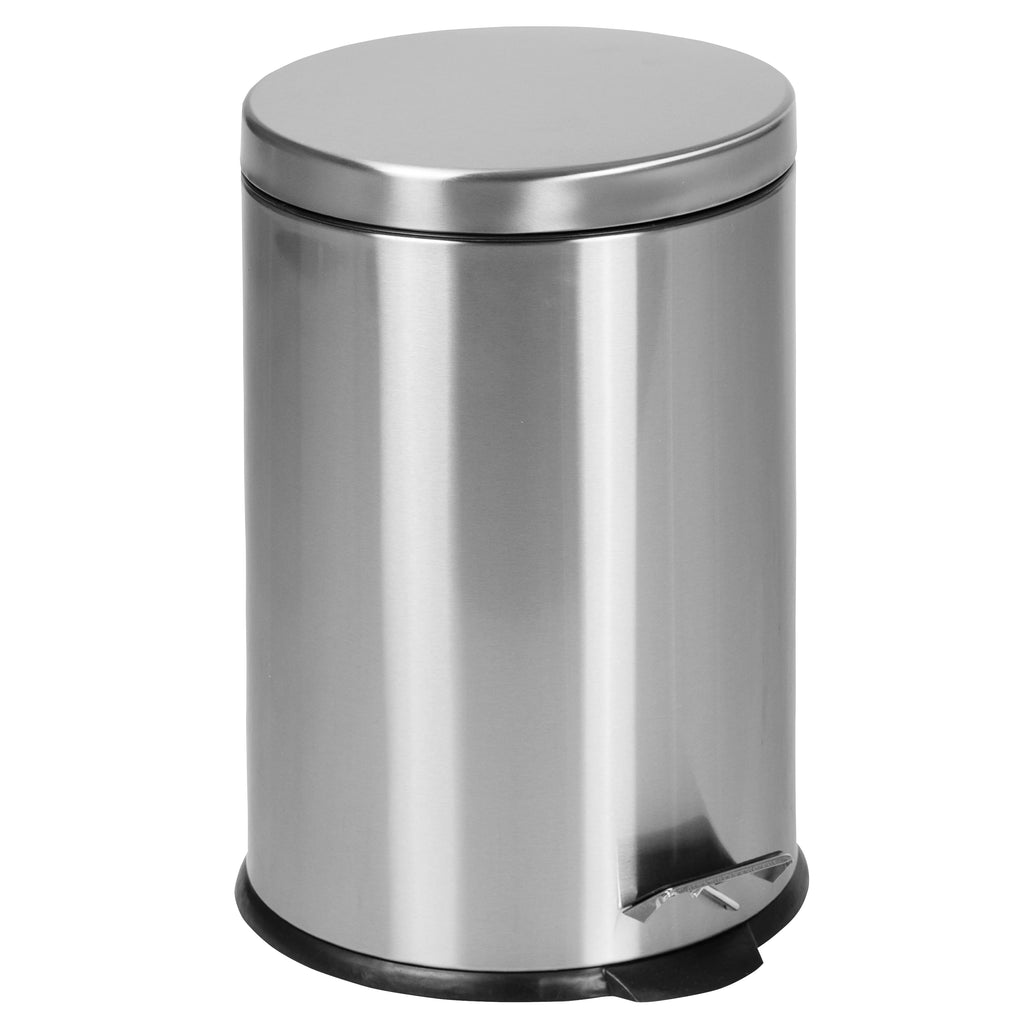 Round Stainless Steel Soft Close Step Trash Can 5.3 Gallons G659001