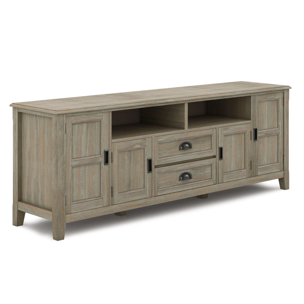 Gray Wood TV Media Stand R340