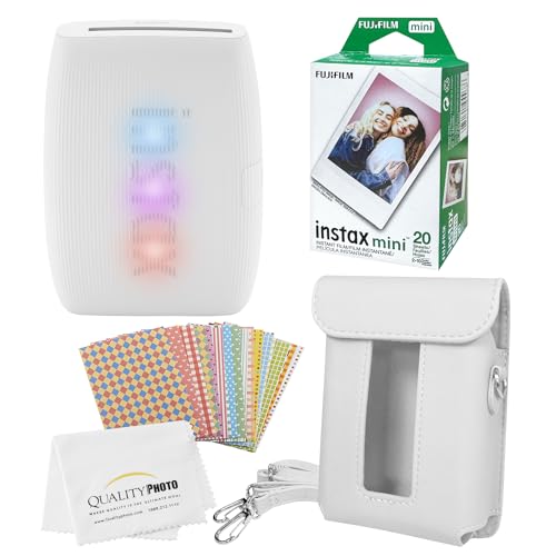Instax Mini Link 3 Smartphone Printer with 20 Mini Films, Case, Stickers and Photo Cloth W586076