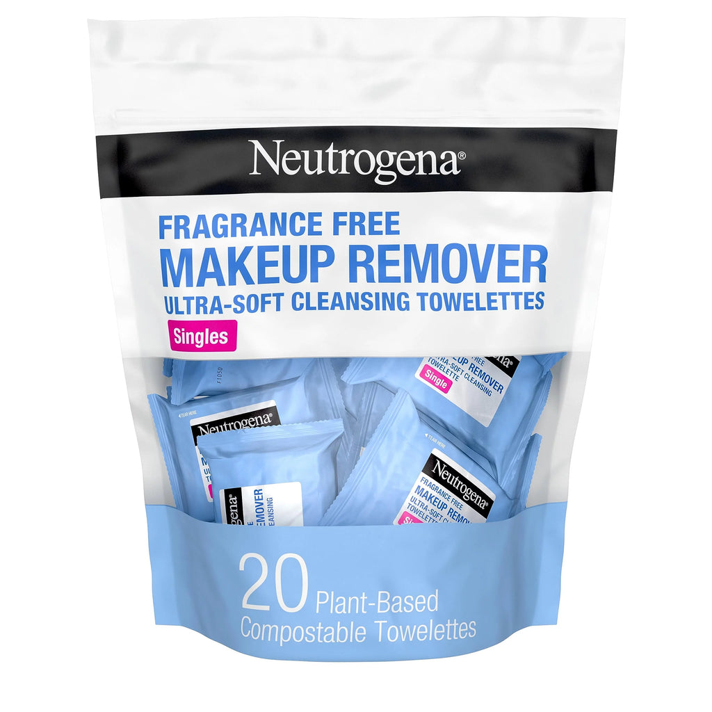 Fragrance-Free Makeup Remover Cleansing Towelette Singles 20 Ct Pack Of 6 M23933