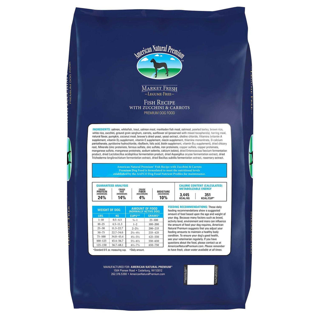Market Fresh Fish Recipe with Zucchini & Carrots Dry Dog Food Z7872