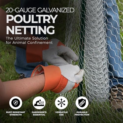 2 Inch Mesh 24 Inch X 150 Foot 20 Gauge Galvanized Steel Wire Fence X18019