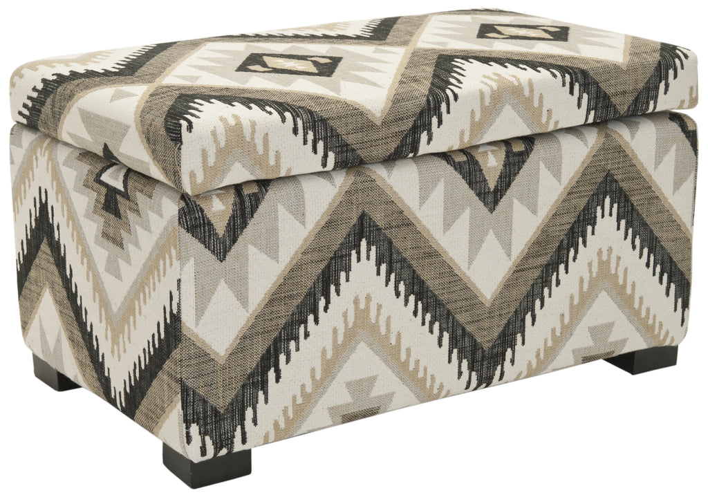 Rustic Solid Upholstered Storage Bench Z665755