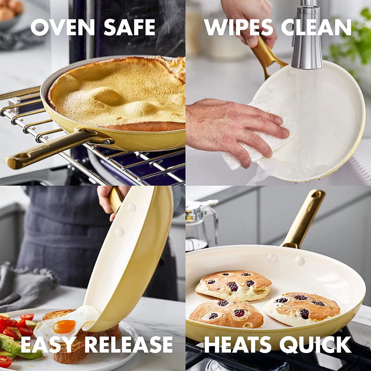 Hard Anodized Ceramic Nonstick 10 Piece Cookware Set U19227