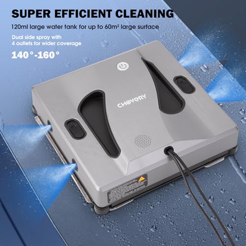 Window Cleaner Robot with 4 Spray Nozzles 6000Pa D724