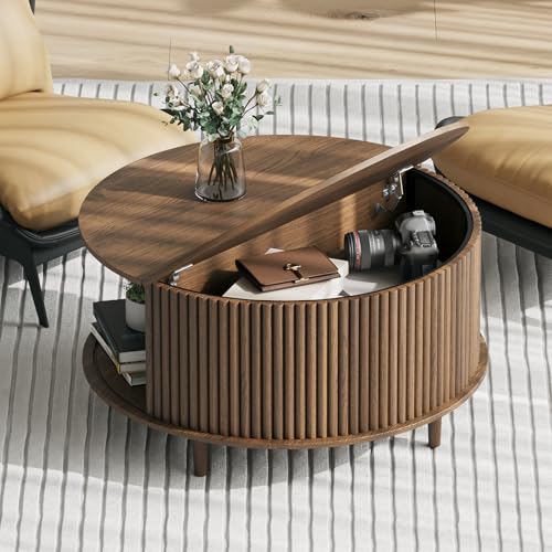 Lift Top Coffee Table with Storage Shelf I57491