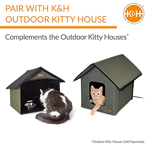 Covered Outdoor Cat Feeding Station J588351