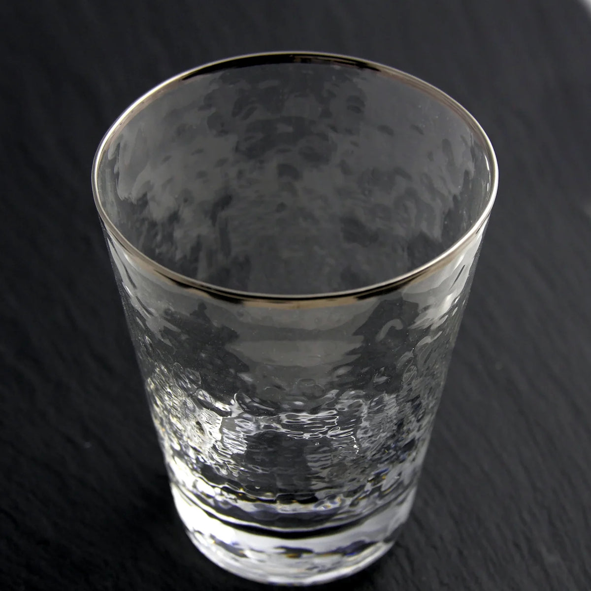 Metallic Rim Double Old Fashioned Set X52292