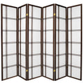 6 ft. Tall 6 Panel Shoji Screen Y204