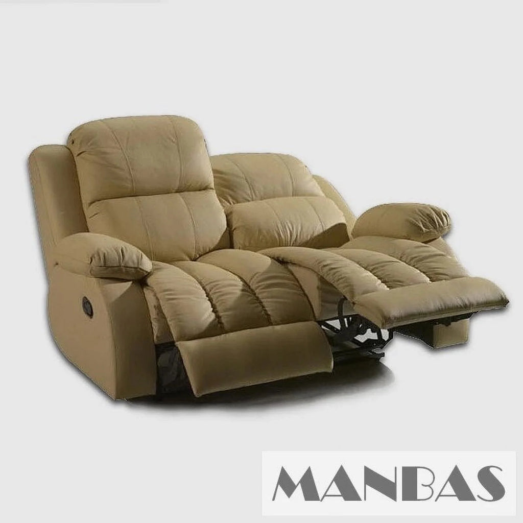 Manual Electric Recliner Sofa Genuine Leather Couch Q8522