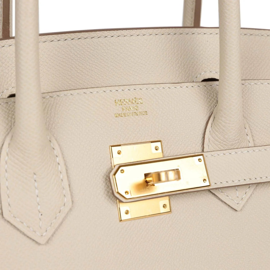 Pre-owned 30 Craie Epsom Handbag V472