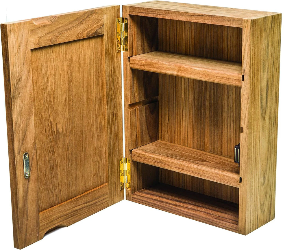 Teak Medicine Chest With Mirror M397