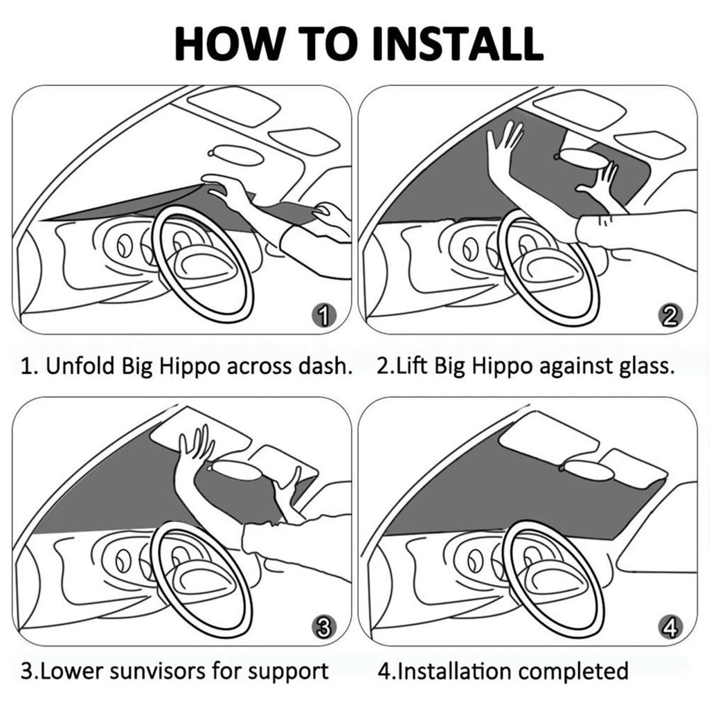 Christmas Windshield Sun Shade F347