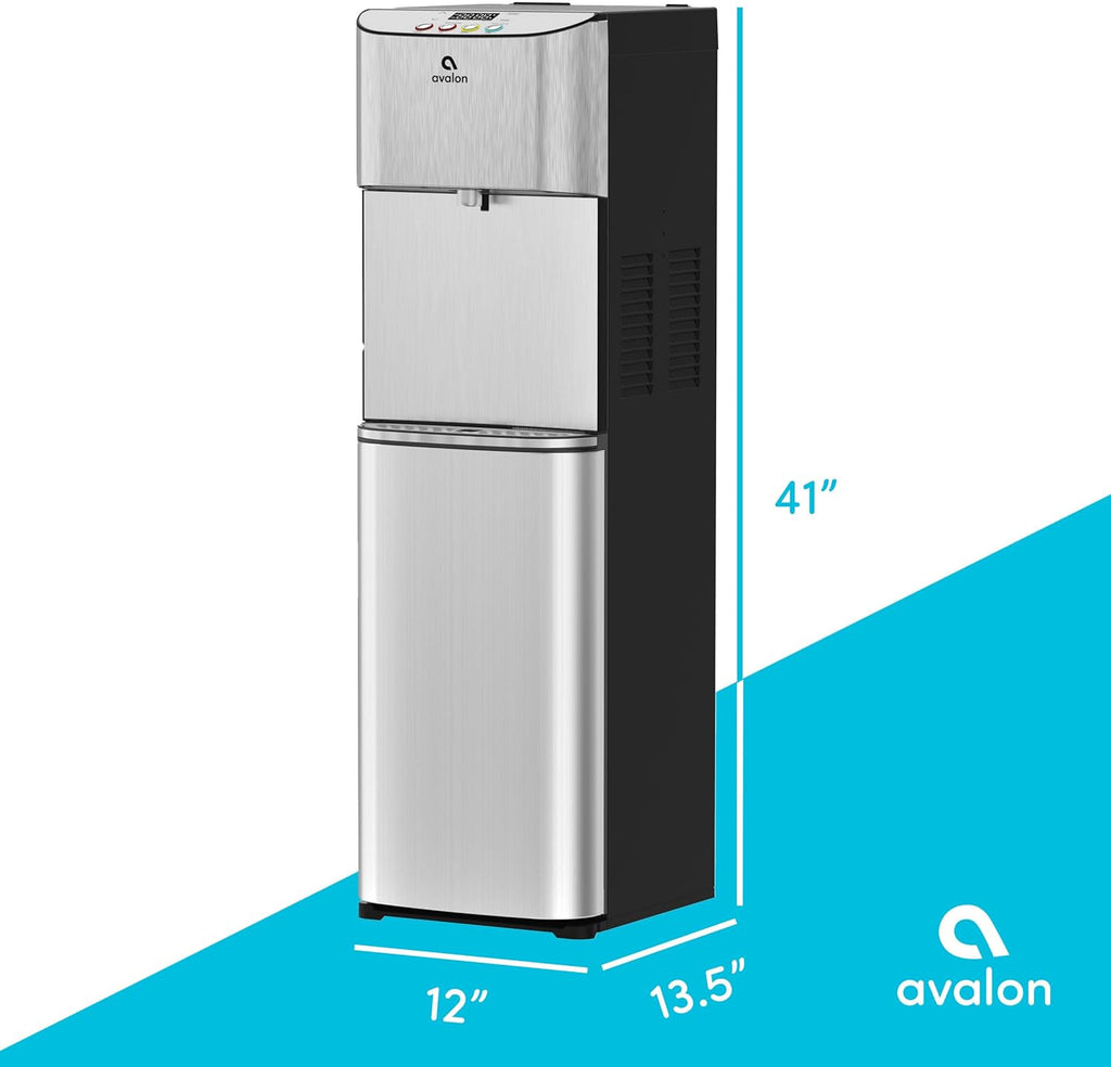 Electric Bottleless Water Cooler Dispenser with 3 Temperatures, Self Cleaning, Stainless Steel Z9187