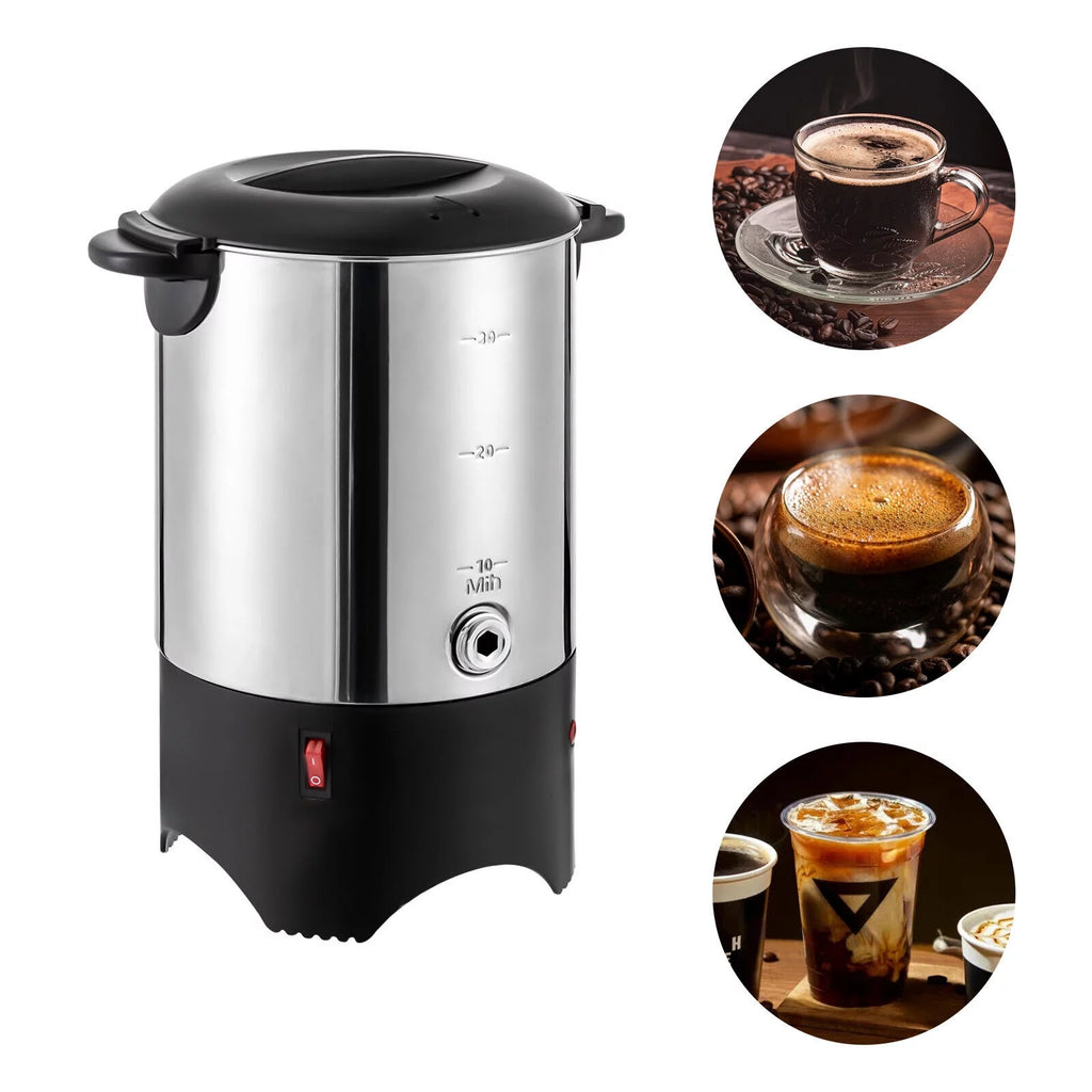 1000W 30 Cup Stainless Steel Electric Coffee Urn V9870