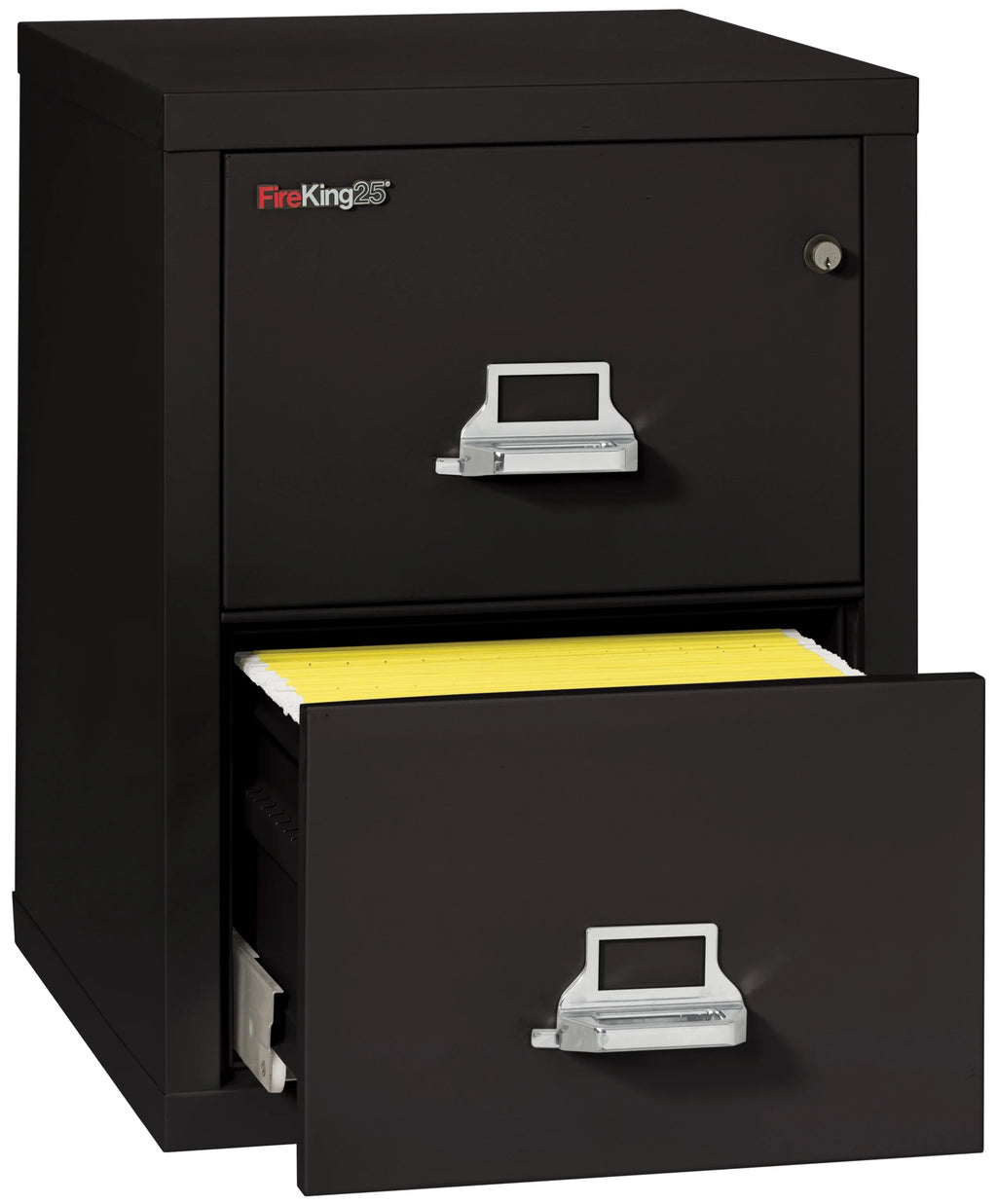 Black 2 Drawer Fire Resistant Legal File Cabinet J78851