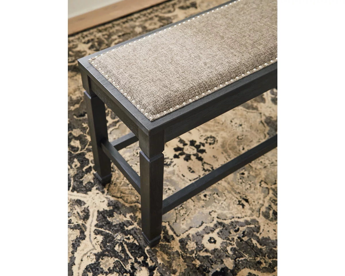 Counter Height Dining Bench Antique Black N78410
