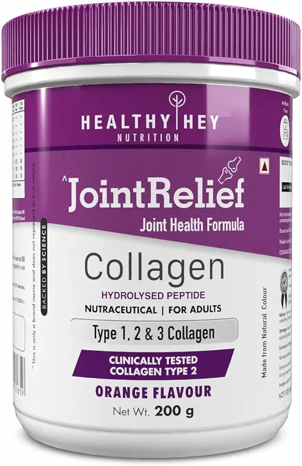 Collagen Peptide Powder Type 1, 2 & 3 with Glucosamine, Chondroitin, MSM 200G Orange X838937