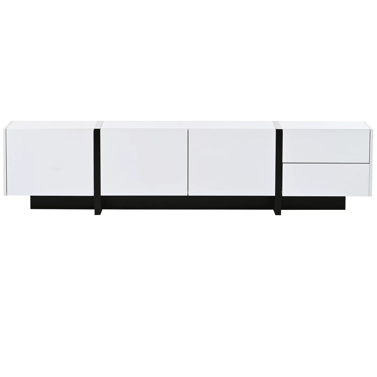 White Rectangle TV Stand for 80 inch TV U78217