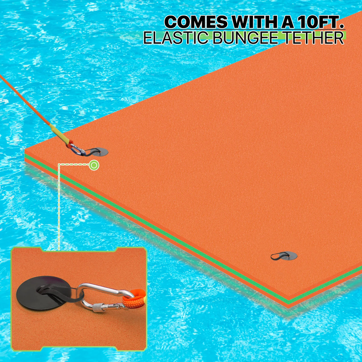 18' x 6' 3-Layer XPE Foam Water Floating Mat A59028