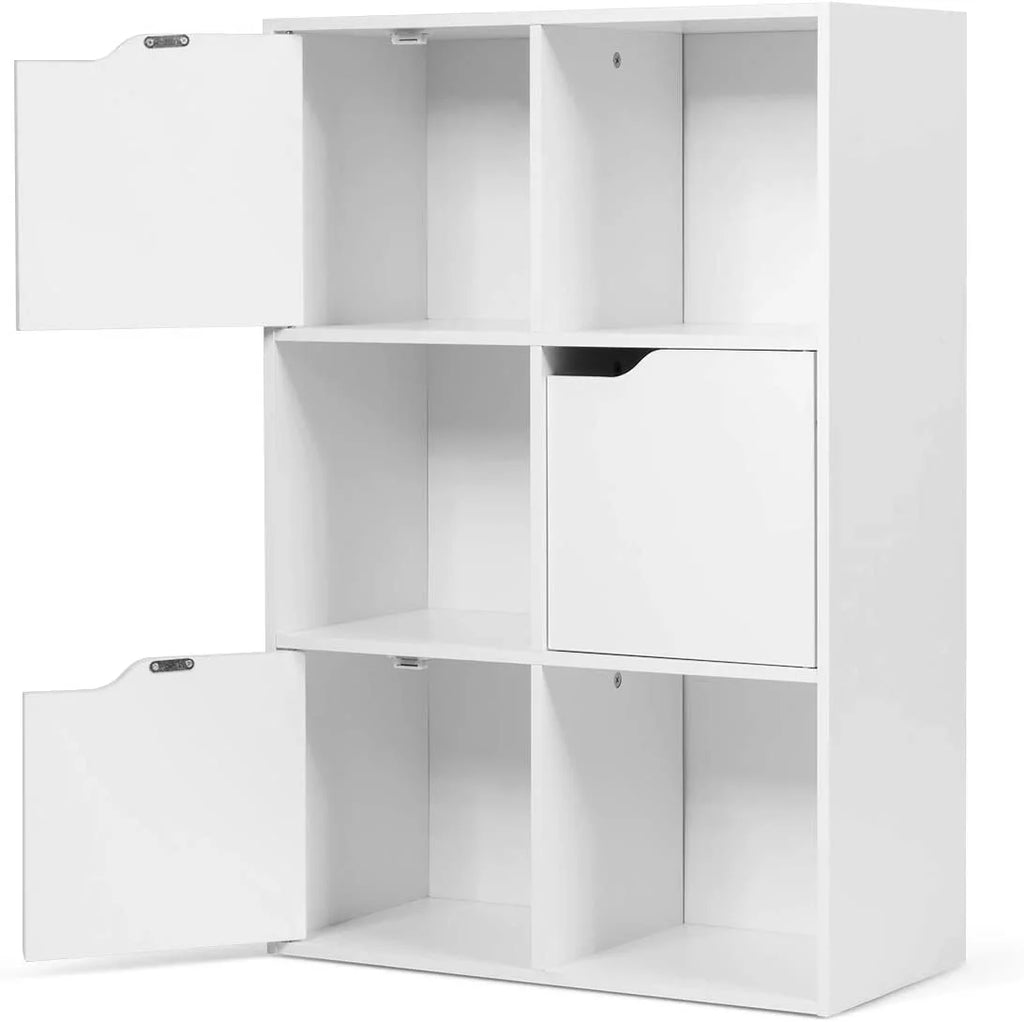 White 6-Cube Storage Organizer Cabinet M809200