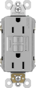 Gray 15 Amp 125 Volt Self-Test GFCI Outlet V80869