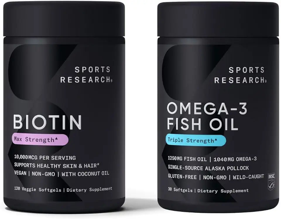 Omega 3 Fish Oil 1250mg with EPA & DHA and Biotin 10000mcg G430734