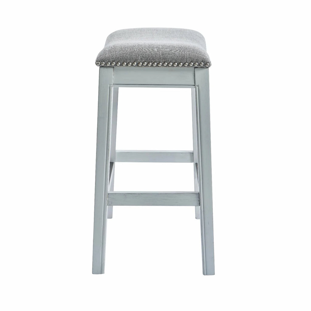 26" Farmhouse Wood Counter Height Stool L8375