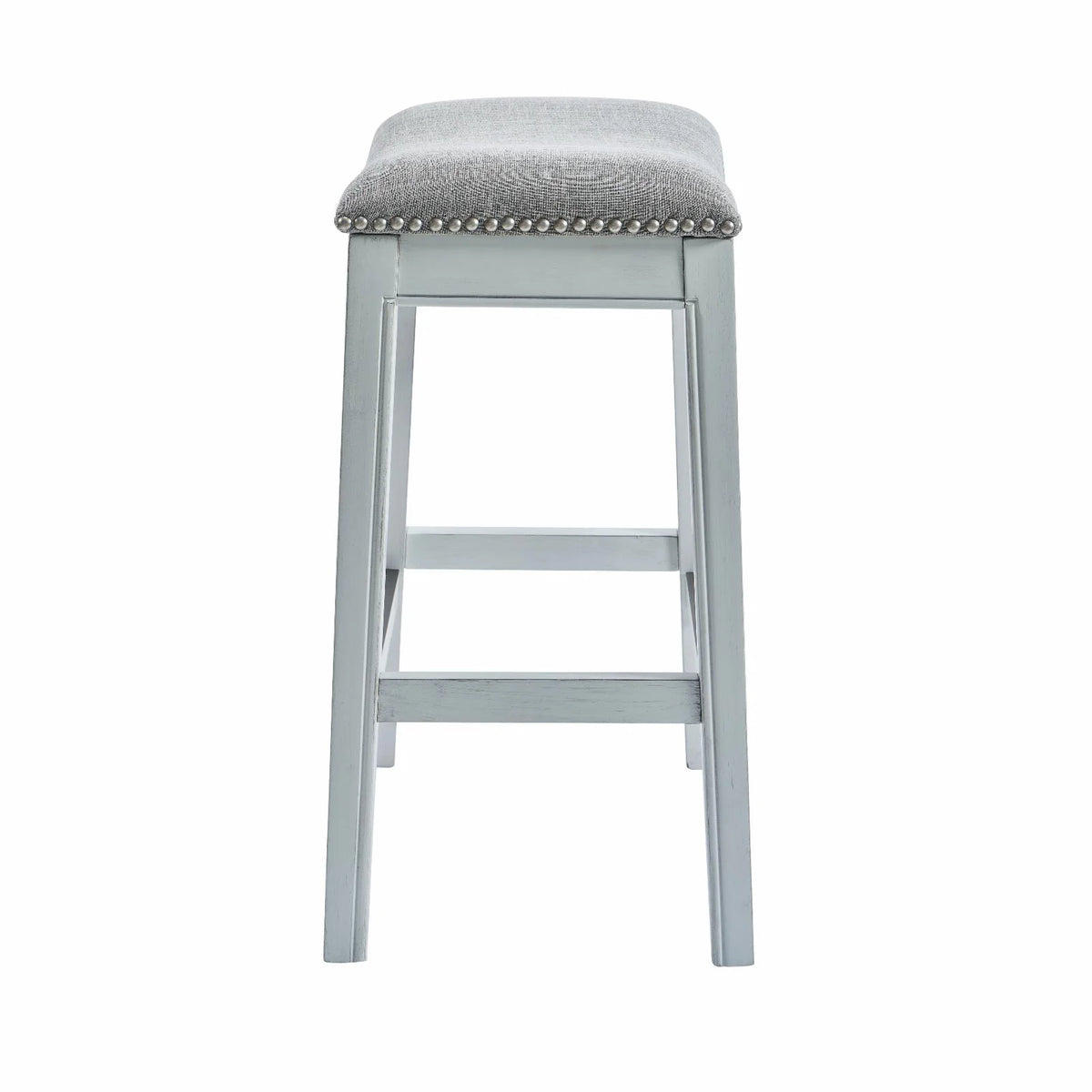 26" Farmhouse Wood Counter Height Stool L8375