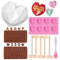 2.5 Inch Silicone Hot Chocolate Bomb Mold 3 Pack with Brush and Spatula A481838
