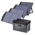 2000 Watt 1500Wh Portable Solar Generator Kit with 4 Pack 100W Foldable Solar Panel Z306