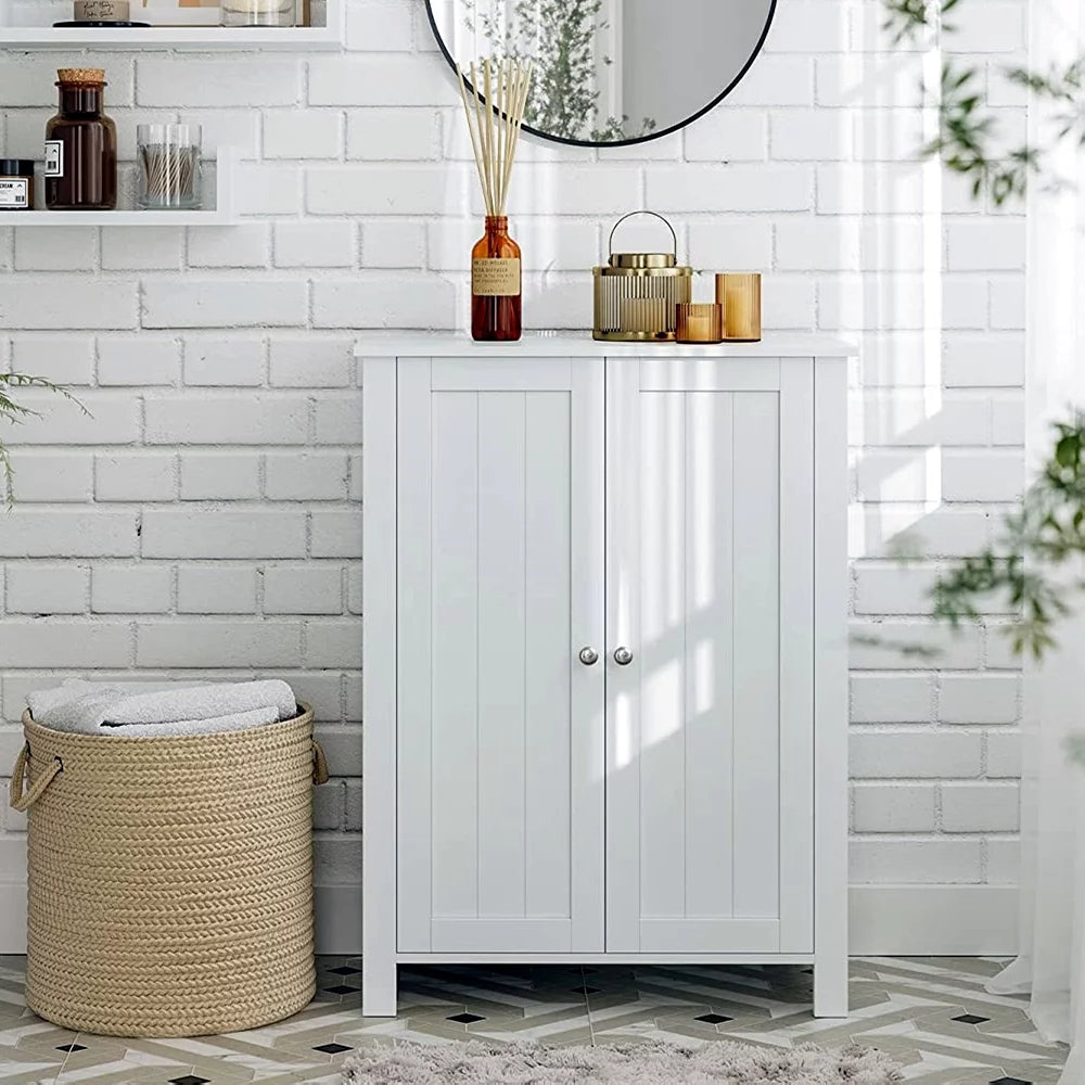 White Free Standing Wooden Shoe Storage Cabinet R888