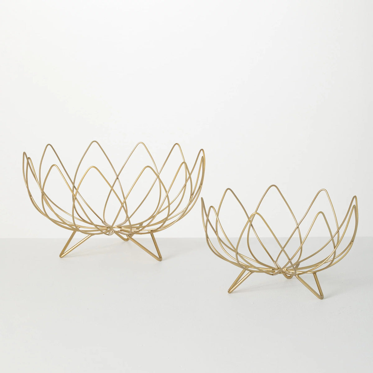 Gold Metal Bowl Set of 2 L438585